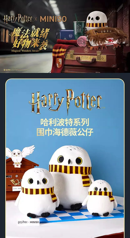 MINISO Harry Potter Hedwig Doll Scarves Creative Dolls Pillows Holiday Gifts  Creative Pillow Cute Decoration Genuine Anime