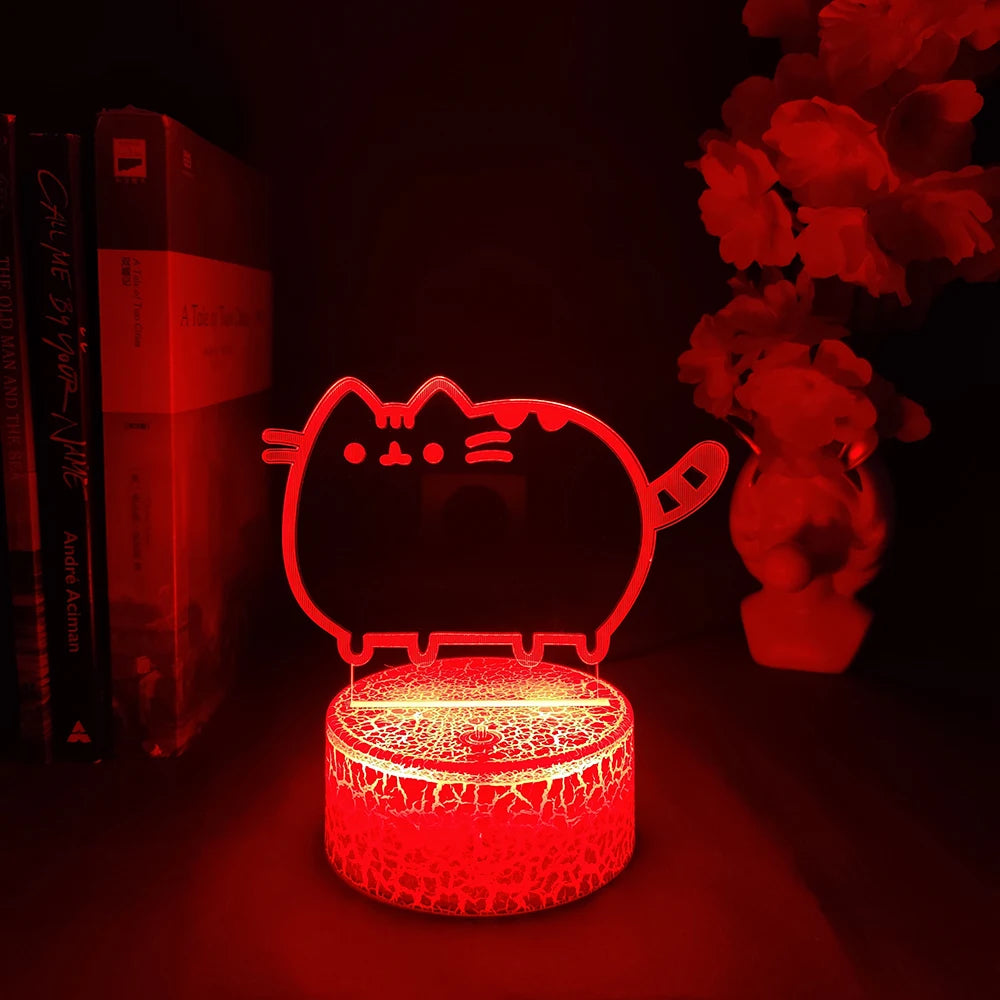 Kawaii Cat 3D Illusion Lamp