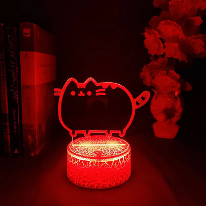Kawaii Cat 3D Illusion Lamp