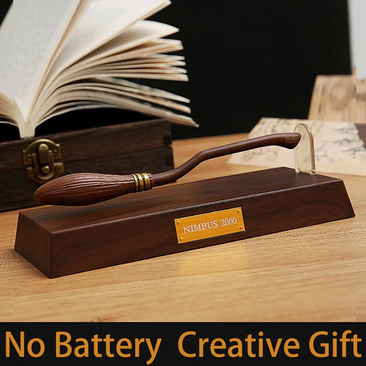 Haries Penggemar Cosplay Prop Levitating Broomstick Pena Nimbus 2000 Firebbolt Model Koleksi Trik AjaibBirthday Gifts Toy