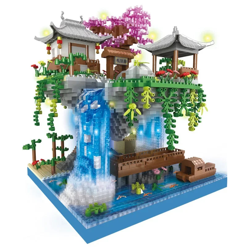 Castillo del Jardín Flotante – Modelo Arquitectónico de Fantasía Oriental