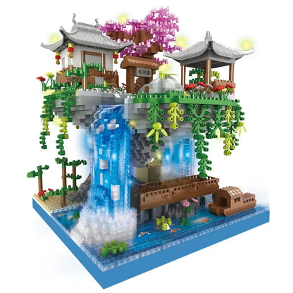Castillo del Jardín Flotante – Modelo Arquitectónico de Fantasía Oriental