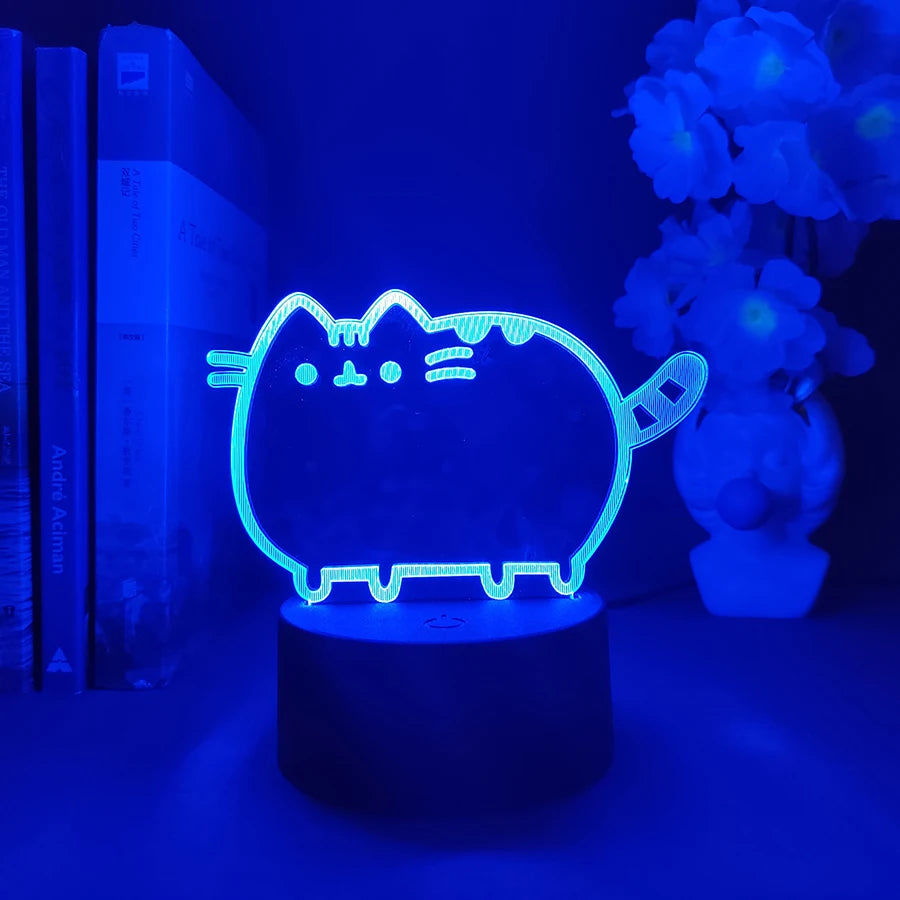 Kawaii Cat 3D Illusion Lamp