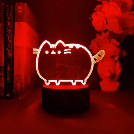 Kawaii Cat 3D Illusion Lamp