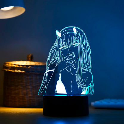 Anime character 3D night light full-time hunter KILLUA ZAOLDYECK USB table lamp birthday gift Christmas gift New Year gift