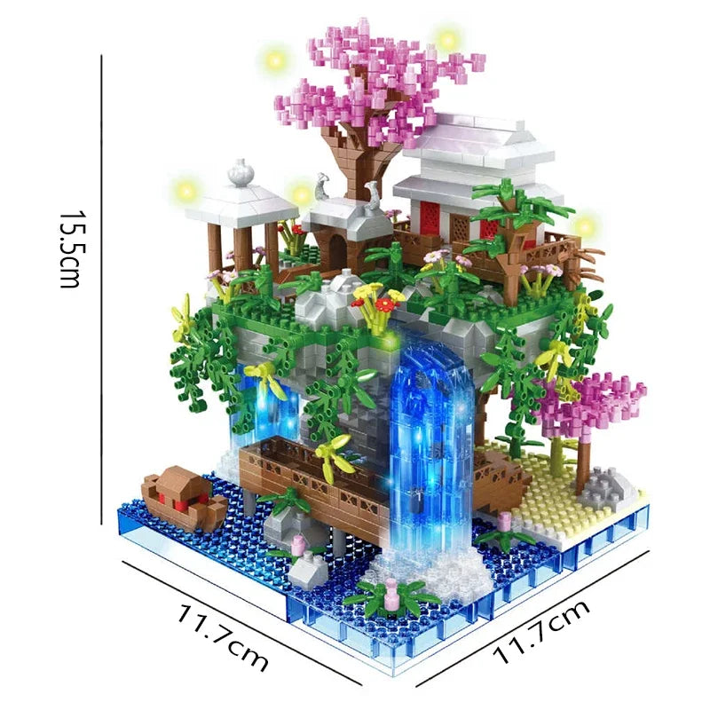 Castillo del Jardín Flotante – Modelo Arquitectónico de Fantasía Oriental