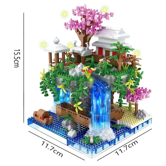 Castillo del Jardín Flotante – Modelo Arquitectónico de Fantasía Oriental