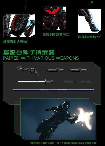 Hot F5 Circular Culture Batman (Crazy Edition): Arkham Knight'S Fatal Strike Red Hood Assembled Mobile Toy Collection Model Gift