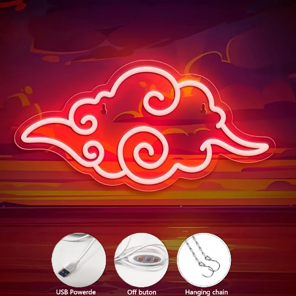 Akatsuki cloud Neon lamp.