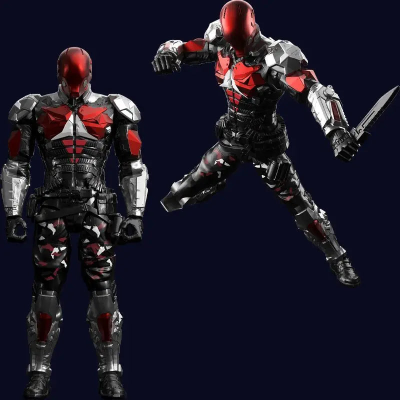 Hot F5 Circular Culture Batman (Crazy Edition): Arkham Knight'S Fatal Strike Red Hood Assembled Mobile Toy Collection Model Gift