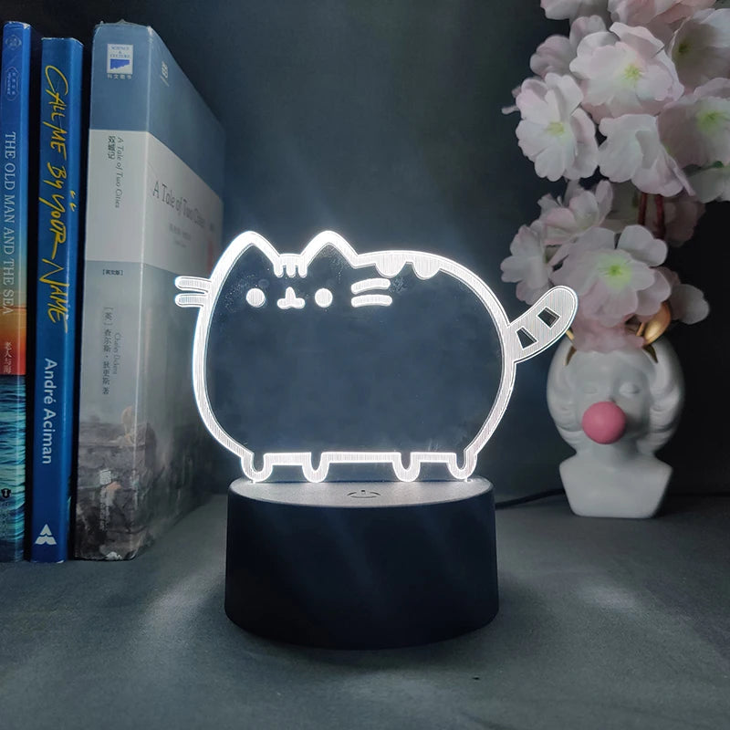 Kawaii Cat 3D Illusion Lamp