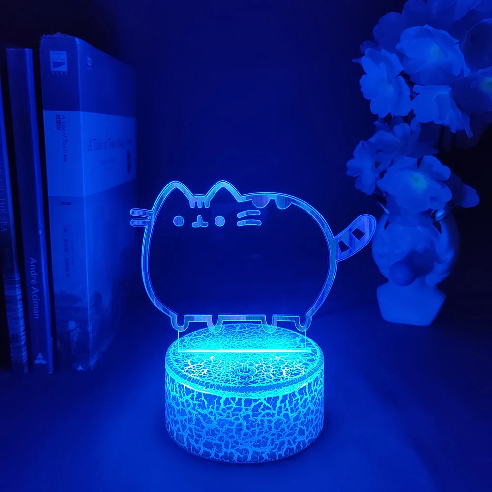 Kawaii Cat 3D Illusion Lamp