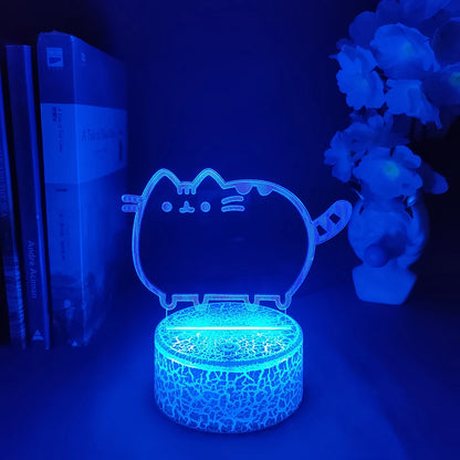 Kawaii Cat 3D Illusion Lamp