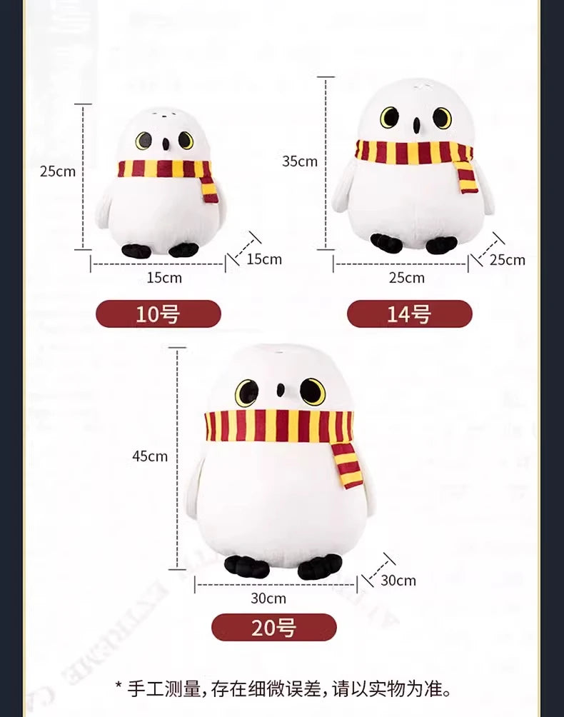 MINISO Harry Potter Hedwig Doll Scarves Creative Dolls Pillows Holiday Gifts  Creative Pillow Cute Decoration Genuine Anime