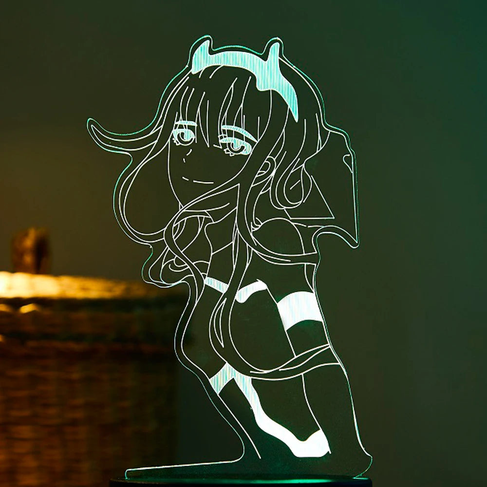 Anime character 3D night light full-time hunter KILLUA ZAOLDYECK USB table lamp birthday gift Christmas gift New Year gift