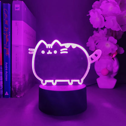 Kawaii Cat 3D Illusion Lamp