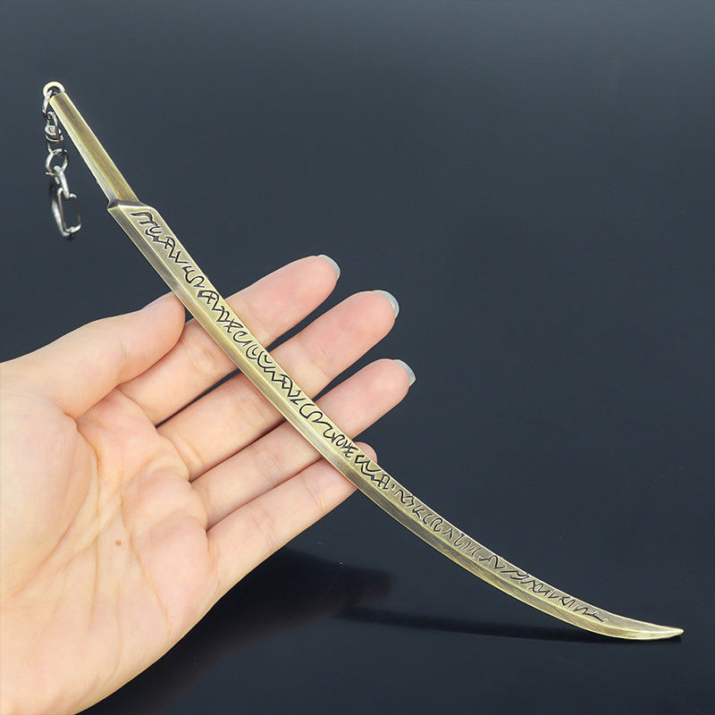 All Metal Handicraft Decoration Model – Cuchillo Decorativo de Aleación de Zinc (22 cm)