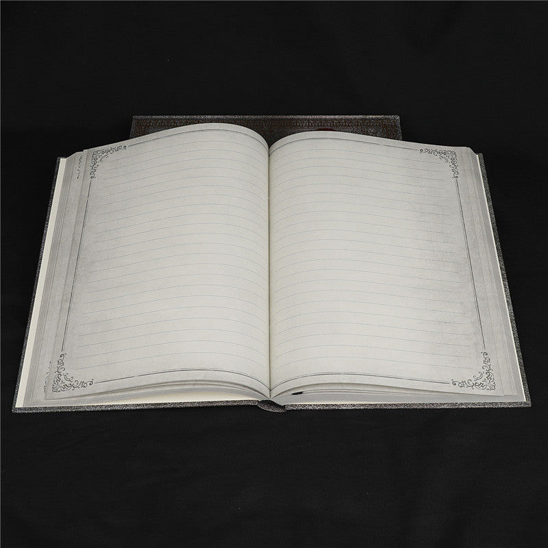 Magic Notebook with Buddha Pattern – Inlaid Natural Crystal Gem