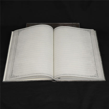 Magic Notebook with Buddha Pattern – Inlaid Natural Crystal Gem