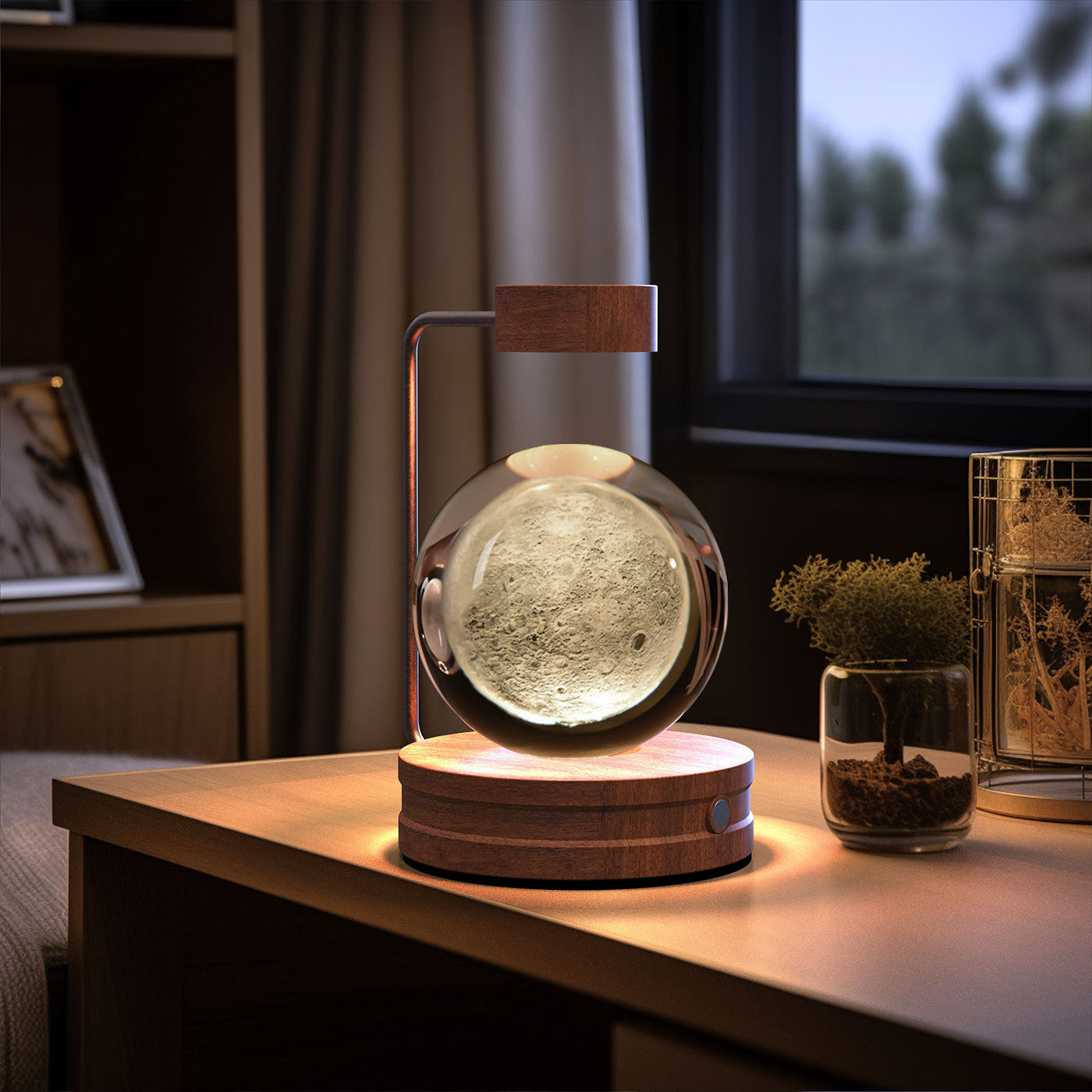 Crystal Ball Night Light – Multiple Designs | Warm Light w/ USB Rechargeable