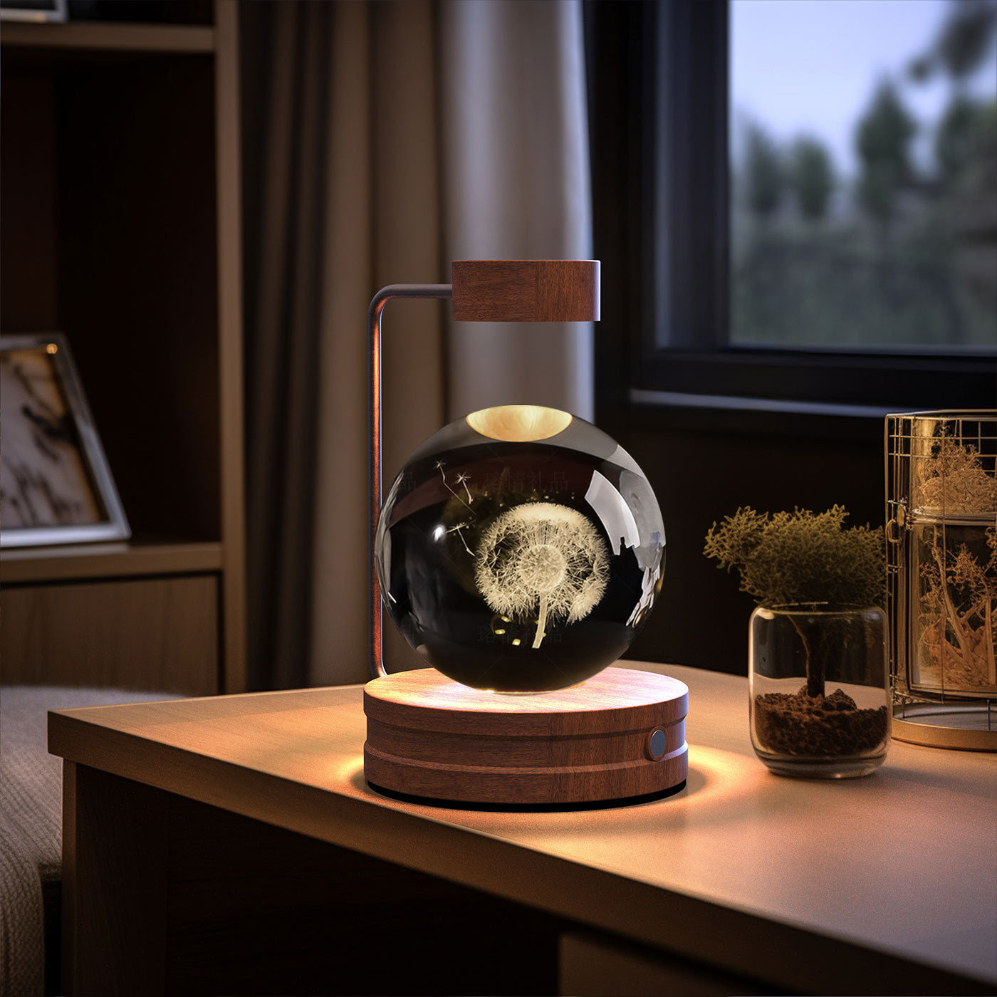 Crystal Ball Night Light – Multiple Designs | Warm Light w/ USB Rechargeable