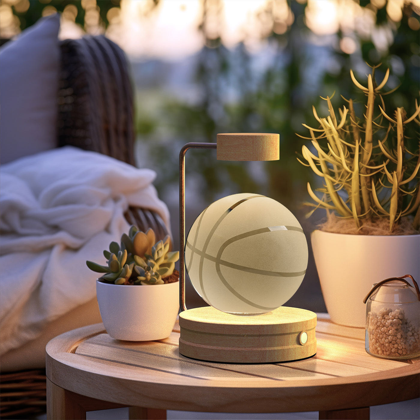 Crystal Ball Night Light – Multiple Designs | Warm Light w/ USB Rechargeable