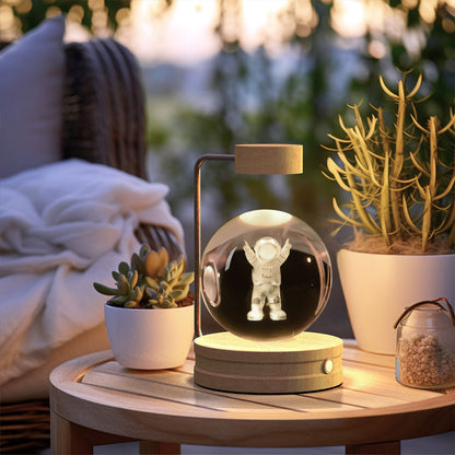 Crystal Ball Night Light – Multiple Designs | Warm Light w/ USB Rechargeable