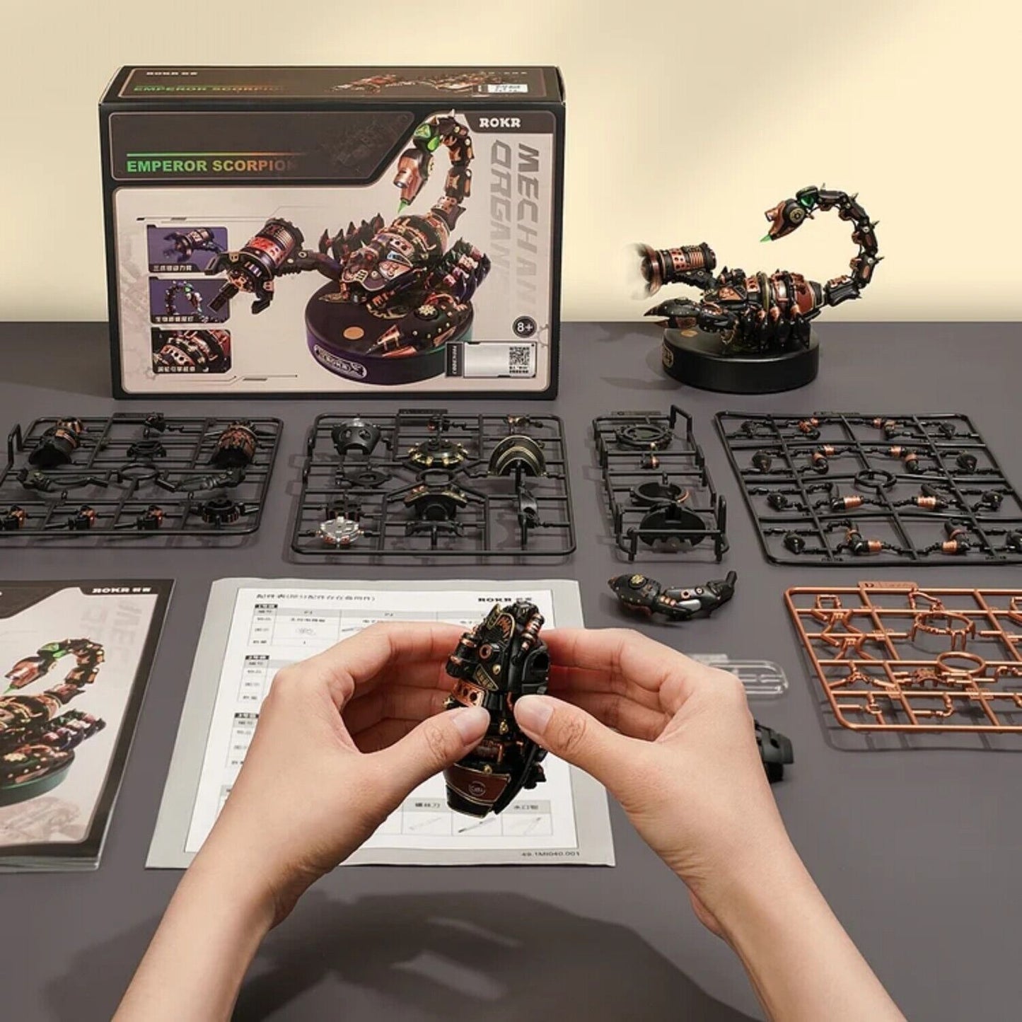 3D Mechanical Battle Scorpion – Robotic Puzzle with Lights and Movement
