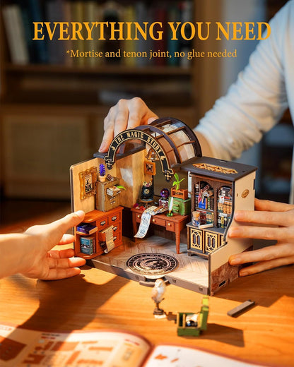 Casa Miniatura DIY de Brujita – Estudio Mágico | Kit de Halloween para Armar