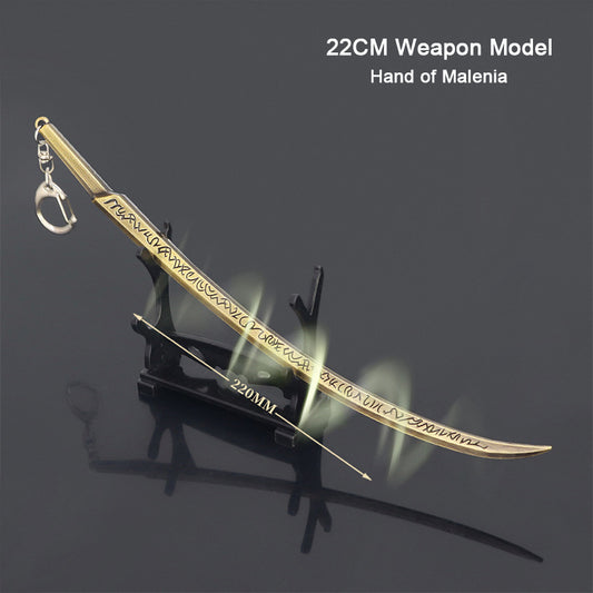 All Metal Handicraft Decoration Model – Cuchillo Decorativo de Aleación de Zinc (22 cm)