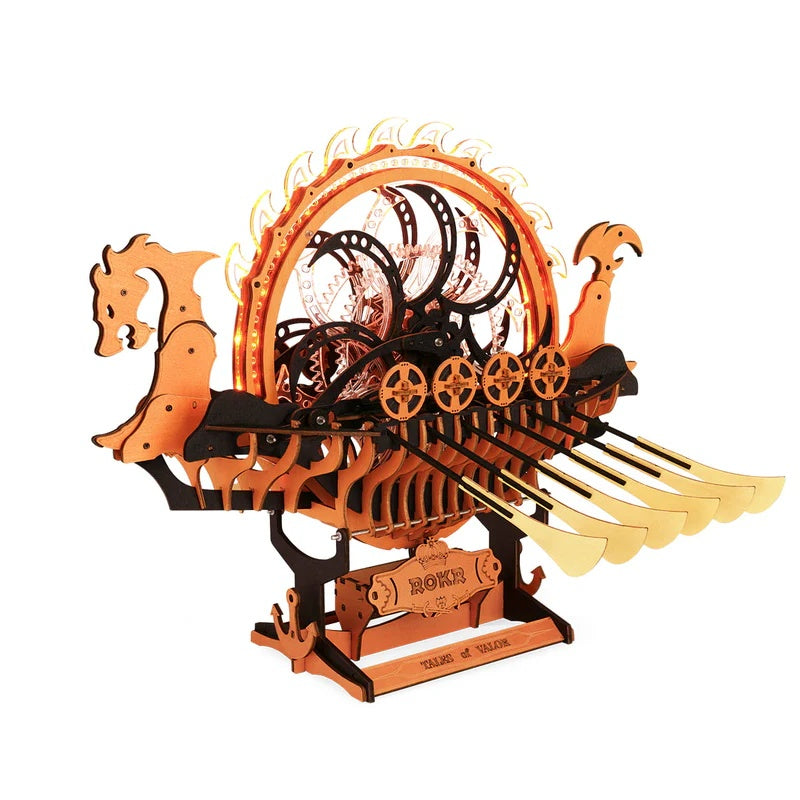 Viking Dragon Ship | 3D Wooden Mechanical Model Kit